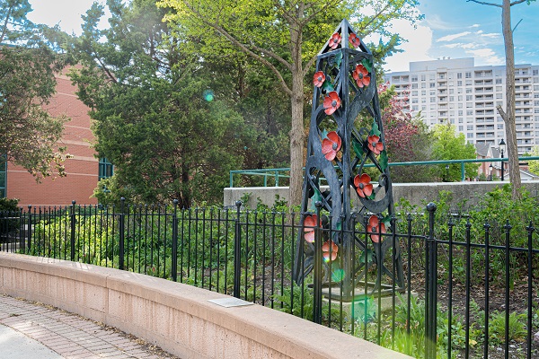 Poppies Obelisk Sculpture