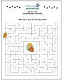 Puppy Maze activity sheet